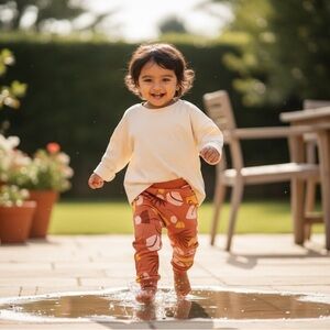 NWT TINY TRIBE 18/24M Golden Sunset Joggers